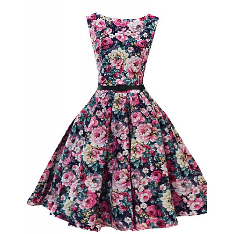 Women's Vintage 1950's Prom Retro Rockabilly Hepbu...