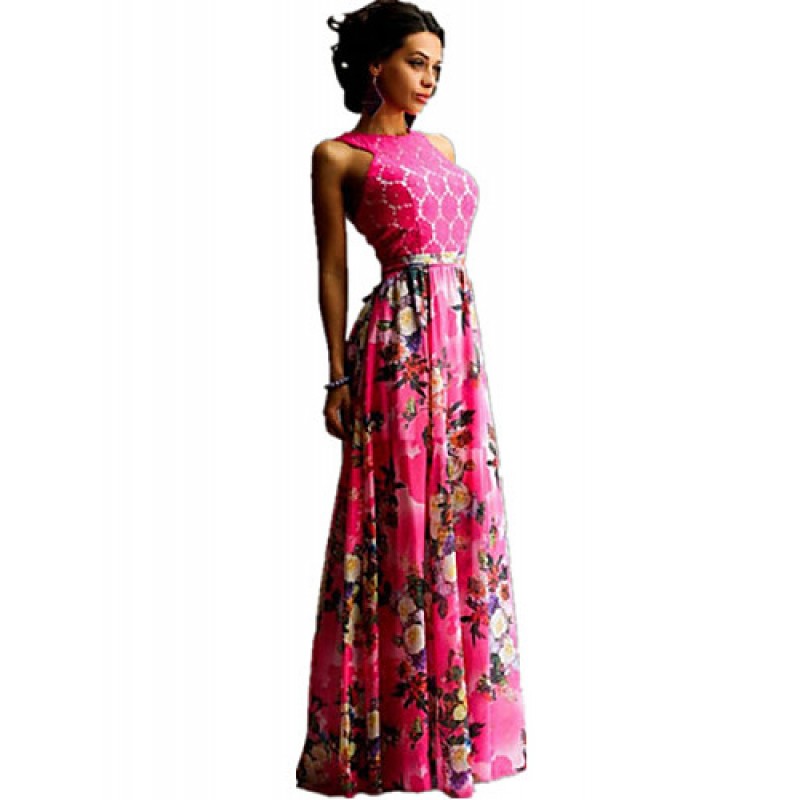 Women's Sexy / Boho Floral Sheath / Swing Dress , ...